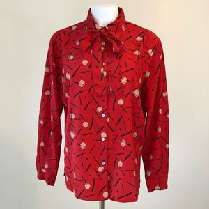 Vintage graphic blouse